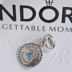 Pandora Autism Cares Foundation Exclusive Dangle Charm with box